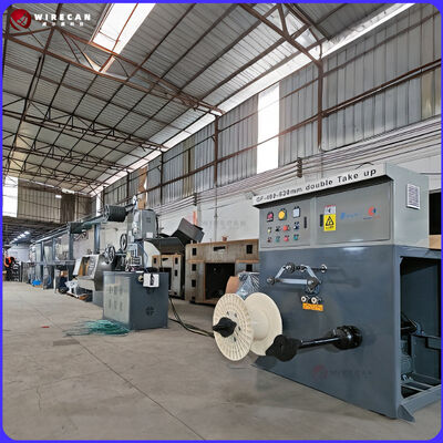 Линия экструзии проводов с ПЛК GF-80+60+50 мм для производства строительных проводов