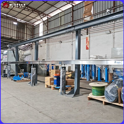 Линия экструзии проводов с ПЛК GF-80+60+50 мм для производства строительных проводов