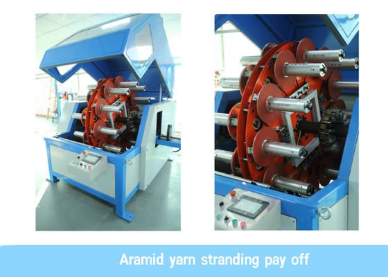 24 главных пряжи 20N 120rpm Aramid садя машину на мель кабеля оптического волокна машины